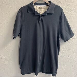 Tasso Elba men’s polo gray size small